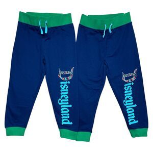 Disney Disneyland Jogger Pants Blue Green Pull On Sweatpants Unisex Bundle XS 4